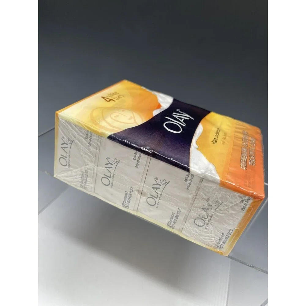 Olay Ultra Moisture w/ Shea Butter 4 Moisture‎ White Bars 3.5oz each Soap